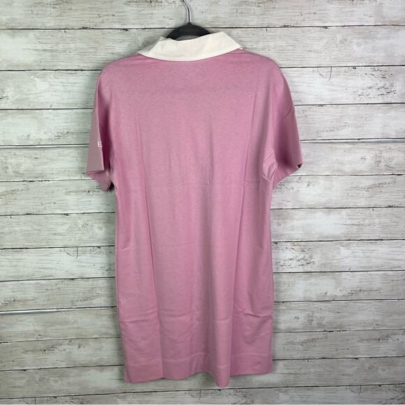 Everlane Organic Cotton Polo Dress Mauve Size Small - Picture 6 of 7